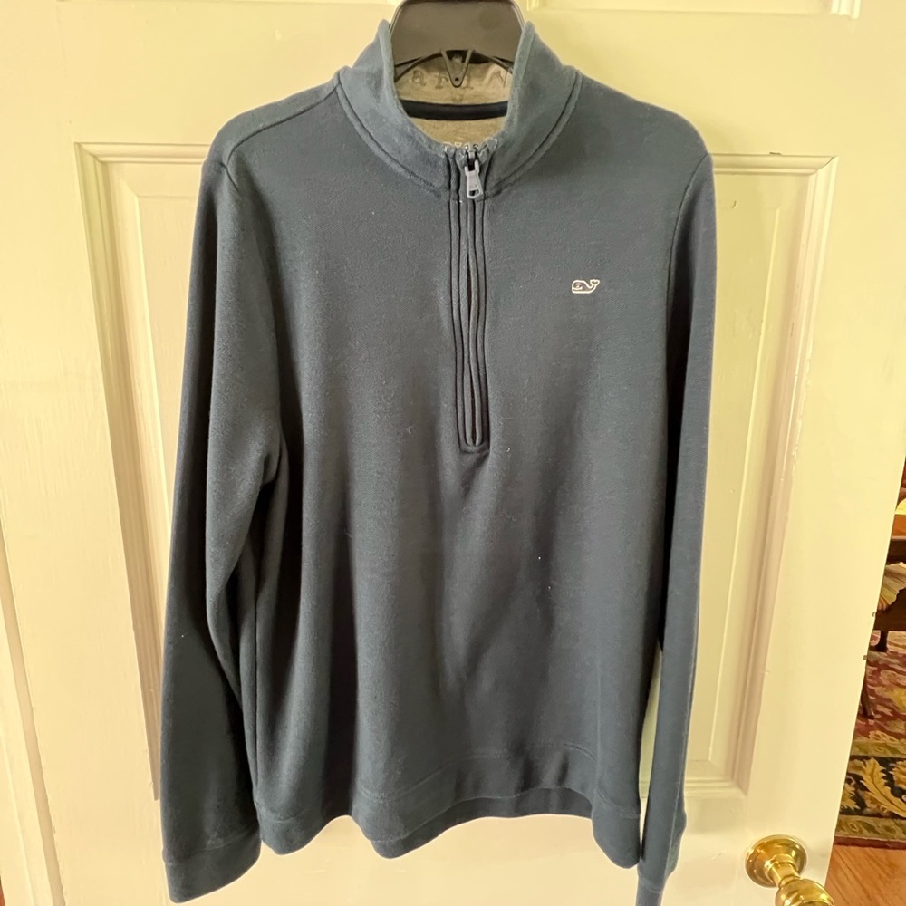 Vineyard Vines Youth Quarter Zip Navy